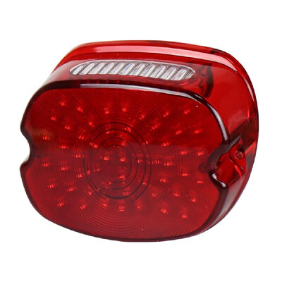 

Red Lens Motorcycle LED Tail Light Brake Light Rear Driving Turning Lamp License Plate Light for Harley