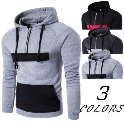 

Men&39s Winter Hooded Slim Fit Hoodies Sweatshirt Sweater Warm Coat Jacket