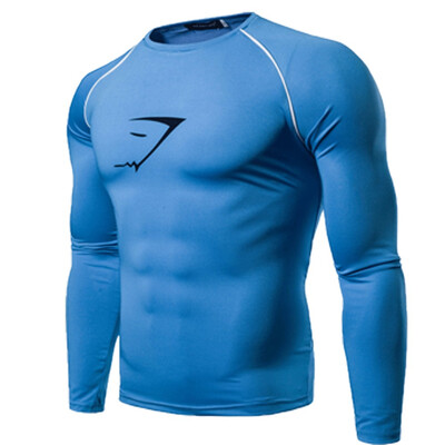 

SUNSIOM New Mens Training Fitness Jogger Athletic Tops Long Sleeve Sports GYM T-shirt