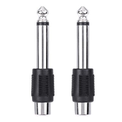 

4pcs RCAAV Female to 635mm 14 Inch Male Mono Audio Adapters Connecters