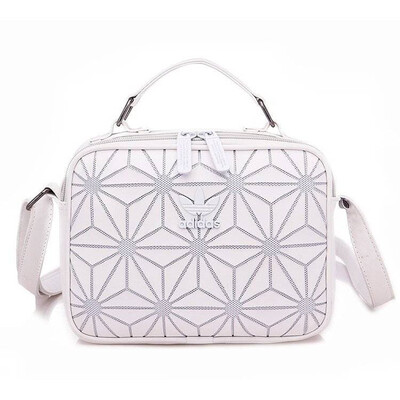 

Adidas official original brand off white 3D diamond design shoulder bag street fashion camera men women handbag student school bag