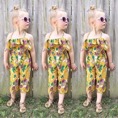 

Floral Infant Kids Baby Girl Sleeveless Romper Bodysuit Jumpsuit Outfits Clothes
