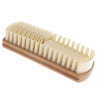 

White Rubber Crepe Shoe Brush Leather Brush For Suede Boots Bags Scrubber Clean