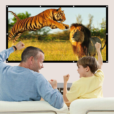 

Willkey 169 Projector Screen 72 84 100 120 inch 5 Size Reflective Fabric Cloth for Xiaomi XGIMI JMGO DLP LED Projector Screens