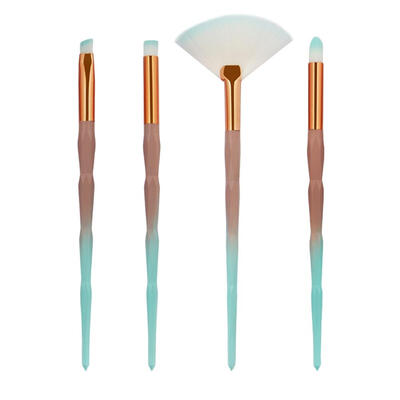 

4pcsSet Pro Diamond Plastic Handle Makeup Brush Face Eye Shadow Beauty Pen
