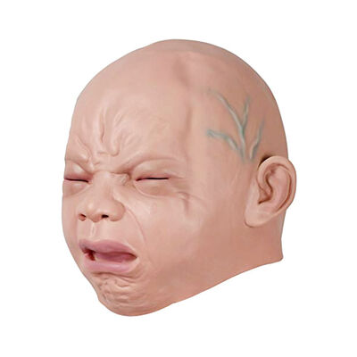 

Crying Baby Latex Mask Halloween Carnaval Easter Party Costume Human Face Rubber Full Face Cosplay Masks