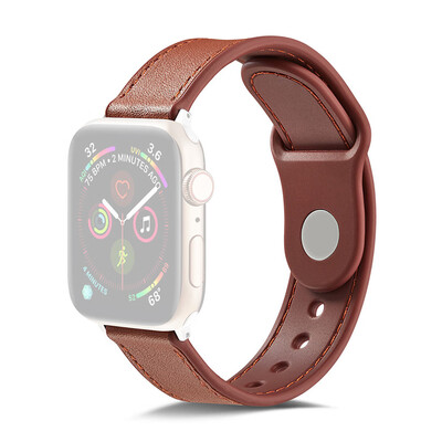 

〖Follure〗Leather Replacement Watch Wrist Strap Band For Apple iwatch Smart Watch 44mm