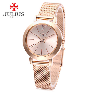 

Julius JA - 732 Women Quartz Watch Stainless Steel Net Band Female Wristwatch