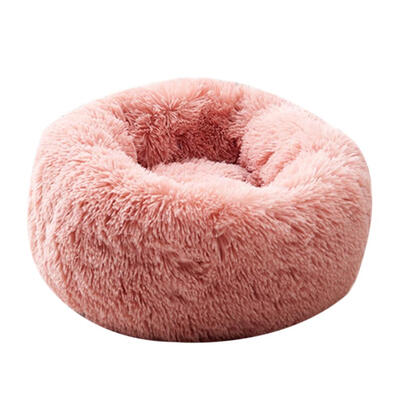 

Foldable Round Cat Warm Sleeping Bed Portable Soft Plush Pet Kennel Nest