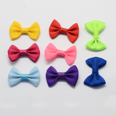 

Handmade Woven Costume Accessories Grosgrain Bowknot Mixed Color 23x37x6mm