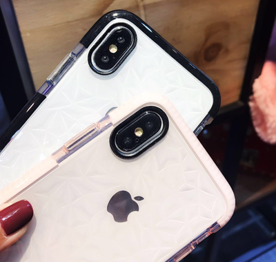 

Applicable Apple xs Diamond Print Mobile Phone Case Xs Max Silicone Case Soft All-inclusive Drop XR New 8x Tide Brand