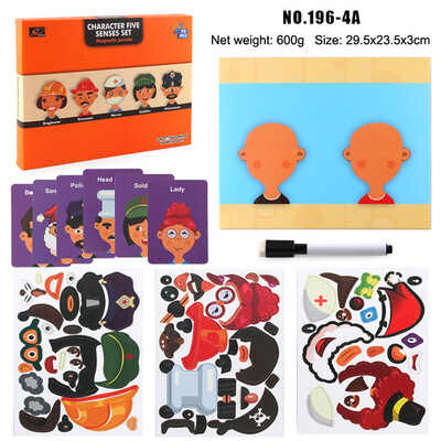 

Gobestart Drawing Writing Board Magnetic Puzzle Double Sides Kid Toy Early Learning