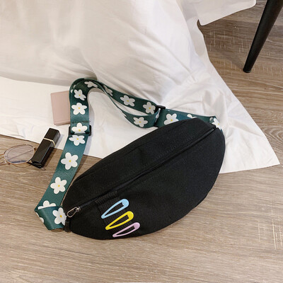 

Tailored Women Fashion Cute Hairclip Bags Canvas Shoulder Bags Crossbody Bag Chest Bags