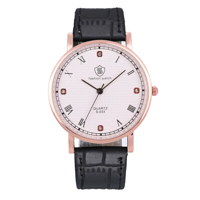 

Mens fashion business diamonds Roman scale watch stone