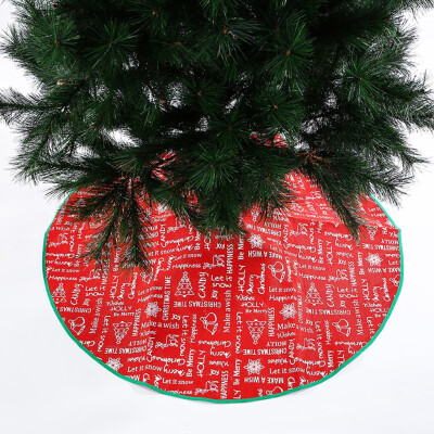 

Gobestart Diameter 90cm Red Christmas Tree Skirt Christmas Tree Decorations