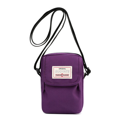 

Leisure mobile phone bag summer&autumn mini messenger bag Joker canvas mobile phone coin purse nylon shoulder bag