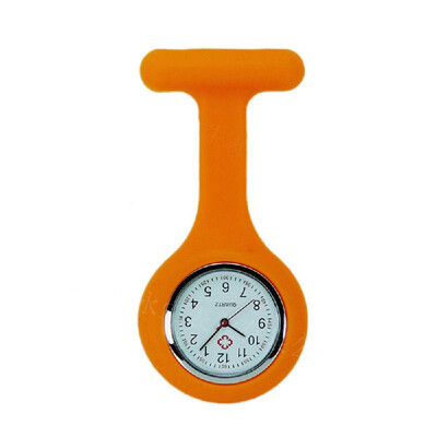 

Silicone Pin Brooch Watch Hanging Medical Pocket Watch Pin-on Lapel Block Watches for Nurse Doctor