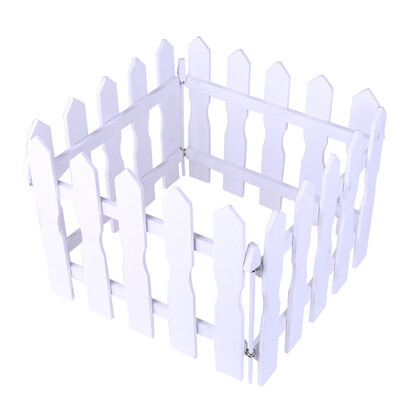 

Toponeto 12MDIY Fairy Garden Kit Picket Fence Miniature Garden Christmas Xmas Tree Decor