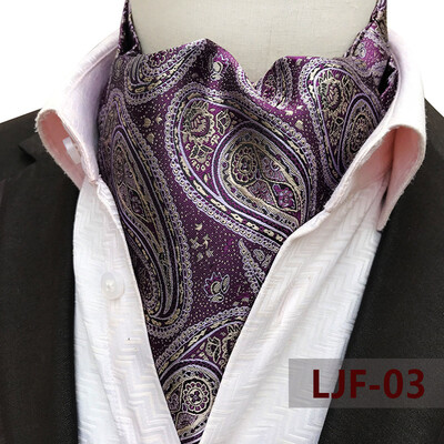 

Yongfeng tie spot 2019 new large pattern polyester jacquard mens scarf retro mens tie
