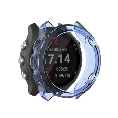

ECSEM Case Cover for Garmin Forerunner 245 Smartwatch Protective PC Bumper Armor Case Protector for Forerunner 245245 Music