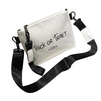 

Women Letter Messenger Bag Handbag PU Leather Exquisite Wide Shoulder Strap Small Crossbody Bags Bolsa Feminina T10