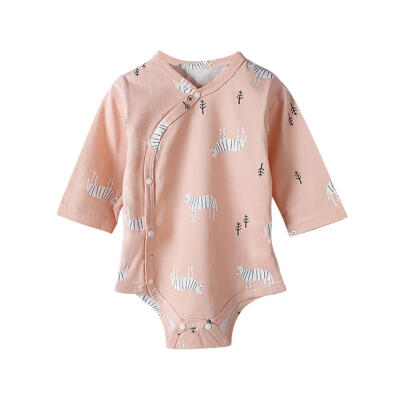 

Newborn Infant Rompers Baby Girl Boy Long Sleeve Overalls Print Jumpsuit