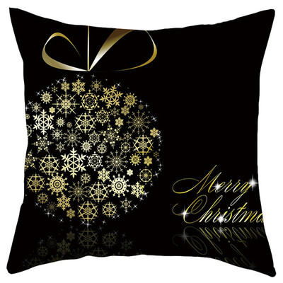 

Siaonvr Merry Christmas Short Plush Pillowcase Sofa Pad Set Home Decoration 18x18 Inch