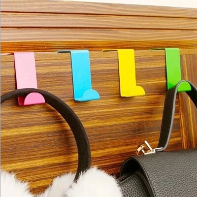 

〖Follure〗6× Z Type Door Hook Hanger Bathroom Kitchen Closet No Nail Hook Stainless Steel