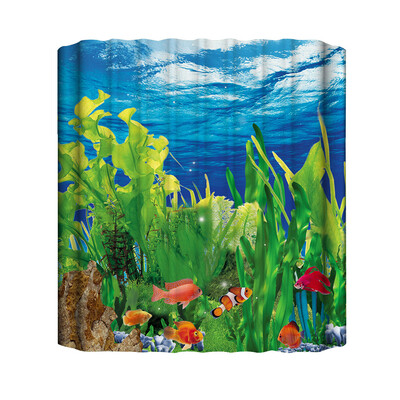 

Toponeto New Waterproof Shower Curtain with 12 Hooks 3D Printed Bathroom Polyester