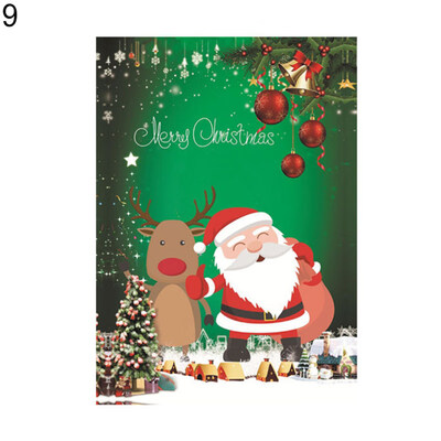 

30x45cm Merry Christmas Santa Claus Mini Garden Flag Xmas Party Banner Decor