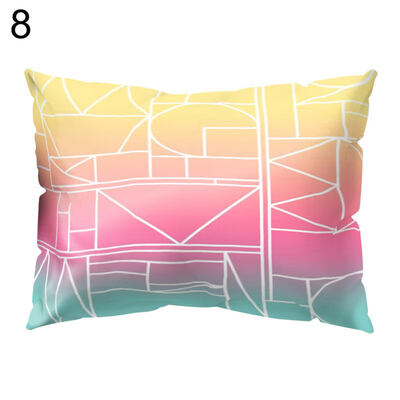 

Firework Bird Stripe Pillow Case Cushion Cover Sofa Bed Car Cafe Office Decor