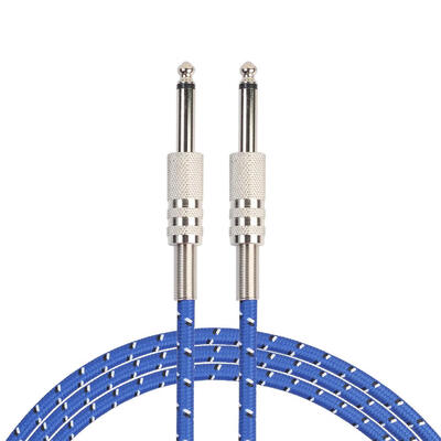 

635mm Male to Male Audio Cable Mono Channel Stereo for Electric Guitar
