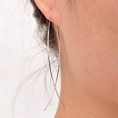 

2019 Fashion Bijoux Simple Handmade Copper Wire Brincos Oorbellen Fish Shaped Stud Earrings For Women Jewelry De Gota Feminino