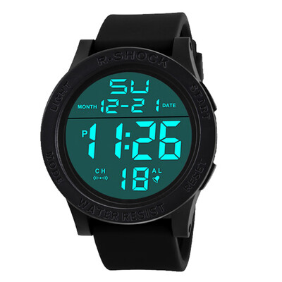 

2017 Men Chic Wrist Waterproof Electronic Date Rubber Sport Watch