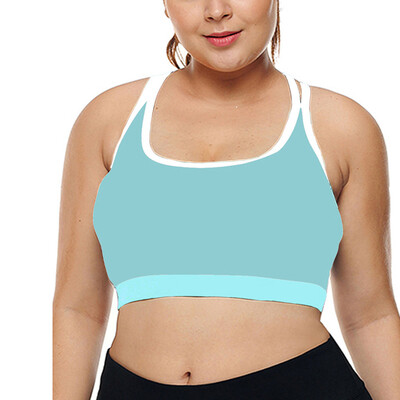 

Roseonmyhand Plus Size Fashion Women Solid Bandage Sleeveless Sport Bra Tank Up Tops Blouse