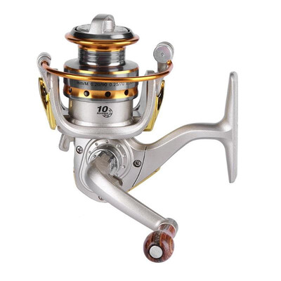

10 Bearings Spinning Reel Mini Ice Fishing Rock Lure Fishing Tackle Silver