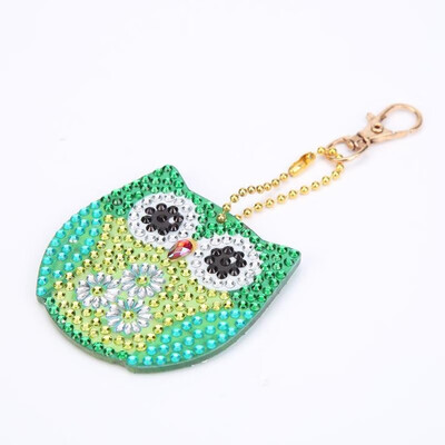 

5pcs DIY Bird Full Drill Special Shaped Diamond Painting Keychains Pendant