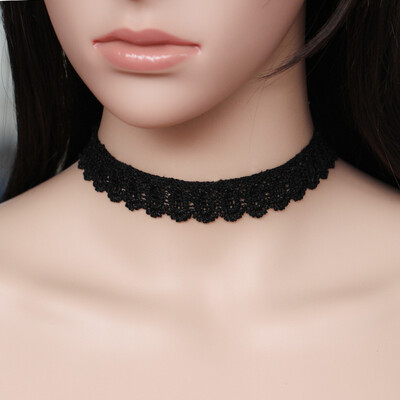 

New Black Lace Short Choker Necklace Girls Punk Elegant Trendy Women Korean Necklace Fashion Jewelry