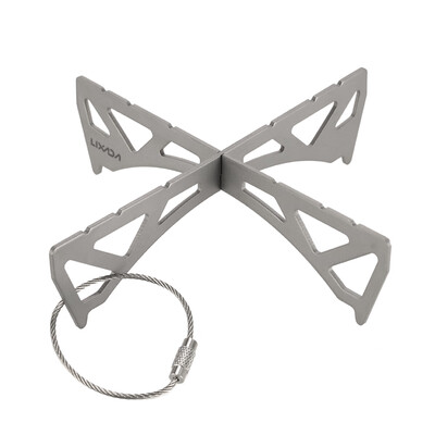 

Lixada Outdoor Portable Mini Stove Rack TitaniumStainless Steel Cross Stand Stove Bracket Pot Rack Steaming Rack for Reactor Stov
