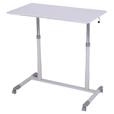 

Height Adjustable Computer Desk Sit to Stand Rolling Table
