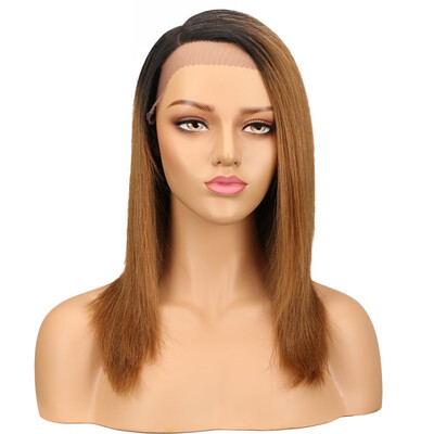

Noble Straight Lace Front Human Hair Wigs For Women Brazilian Ombre Human Hair Wig Blond Straight Lace Front Wig Free Shipping