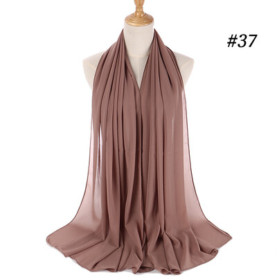 

Monochrome ethnic pearl chiffon bubble towel headband selling high quality Muslim women hijab scarf