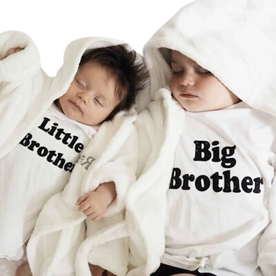 

Infant Toddler Baby Boys Letter Print Romper Jumpsuit Outfits Brother Clothes