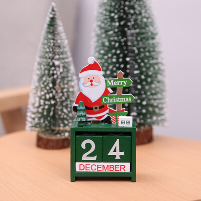 

Tailored Christmas Creative Gifts Wooden Calendar Decoration Decoration Mini Mini Wooden