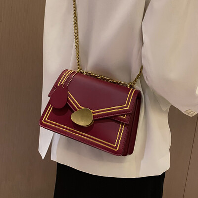 

Advanced sense chain bag handbag 2019 new fashion shoulder bag ocean Messenger bag wild ins net red packet