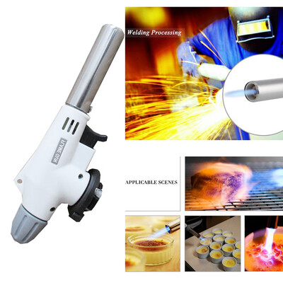 

〖Follure〗Flame Gas Torch Blow Torch Cooking AutoIgnition Butane Flame Gas Burner Lighter