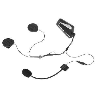 

T9S Motorcycle Helmet Headset Bluetooth Intercom 1000m Interphone Distance FM Radio Hands-free with Mic IPX7 Waterproof Dust proof