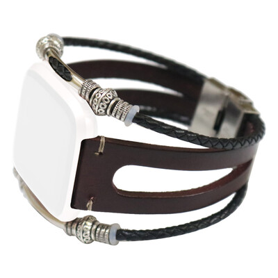 

〖Follure〗Replacement Leather Wristband Band Strap Bracelet For Fitbit VersaVersa Lite