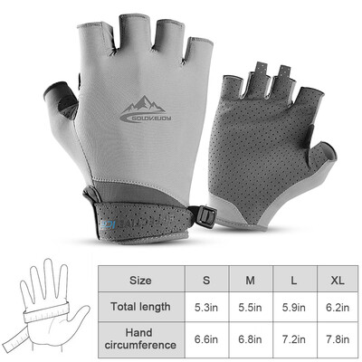 

Half Finger Golf Gloves Absorbent Cooling Ice Gloves UV Protective Golf Cycling Fishing Fitness Gloves for Men Women