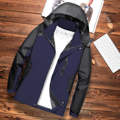 

Mens Casual Autumn Winter Hooded Jackets Plus Size Zipper Sport Coat Pullovers